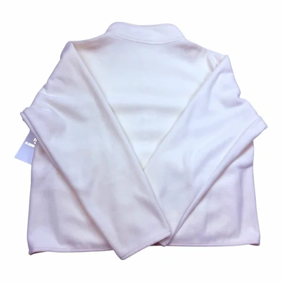 Women's Cream Zip-Up Fleece - Picture 5 of 7